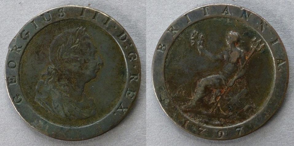 George III copper penny George III copper penny