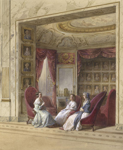 Royal visit to Louis-Philippe: the sitting room of Queen Marie-Amélie at the Château d'Eu Royal visit to Louis-Philippe: the sitting room of Queen Marie-Amélie at the Château d'Eu