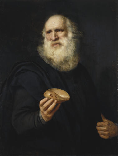 A Bearded Old Man with a Shell