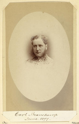 Earl Beauchamp. June 1877. [Royal Household Portraits. Volume 55. ]