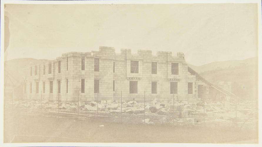 'South east view of the new building at Balmoral'