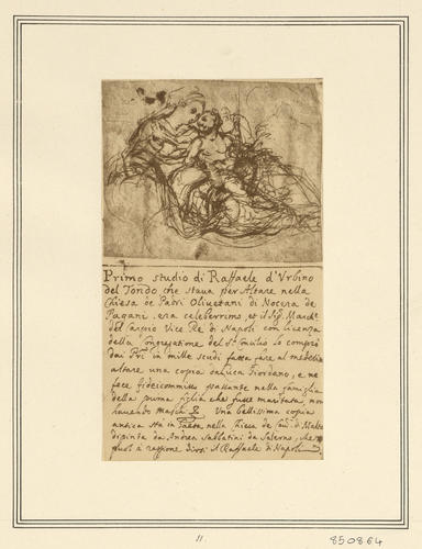 Study for a Virgin and Child, with handwritten notes Study for a Virgin and Child, with handwritten notes