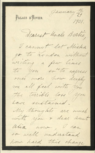 Letter to King Edward VII