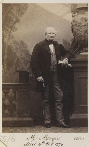 Mr Meyer. 1860. [Royal Household Portraits. Volume 55. ]