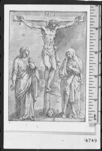 Christ on the Cross with Mary and St John