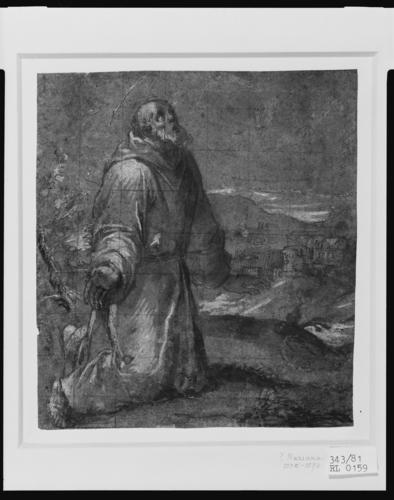 St Francis in prayer