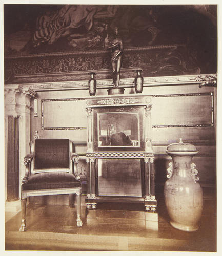 The Audience Chamber, Anno 1880. Specimens of present Furniture