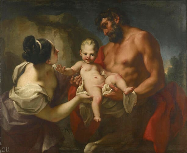 The Centaur Chiron Receiving the Infant Achilles