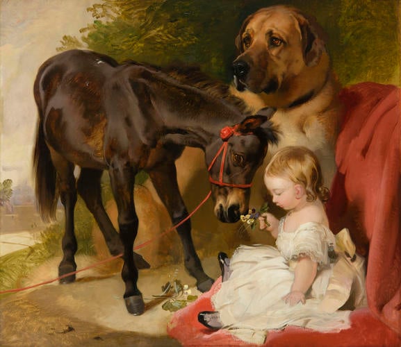 Victoria, Princess Royal, with a Pony