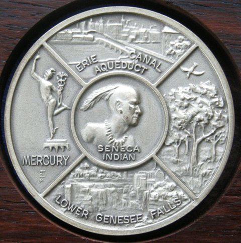 U. S. A. Medal commemorating the sesquicentenary of Monroe County, N. Y. , 1821-1971 U. S. A. Medal commemorating the sesquicentenary of Monroe County, N. Y. , 1821-1971