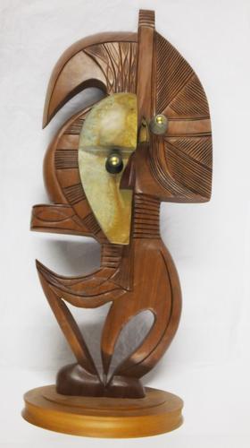 Abstract figure of a reliquary guardian Abstract figure of a reliquary guardian
