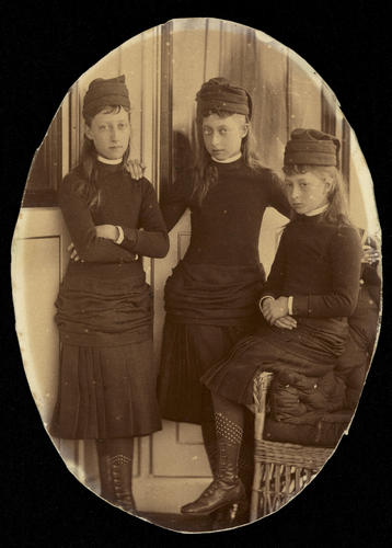 Photograph of Princesses Louise, Maud and Victoria Photograph of Princesses Louise, Maud and Victoria