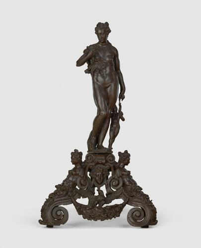 Master: Pair of firedogs with Mars and Venus