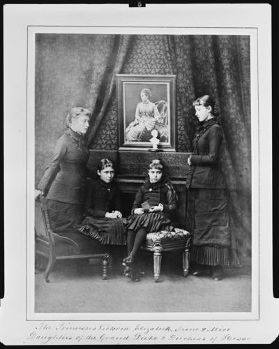 Princesses Victoria, Elizabeth, Irene, and Alix of Hesse, 1879