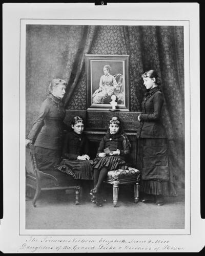 Princesses Victoria, Elizabeth, Irene, and Alix of Hesse, 1879