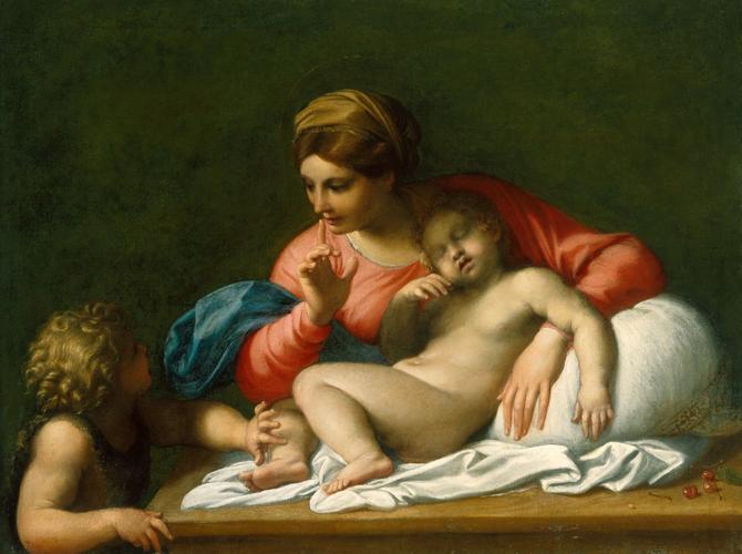 The Madonna and Sleeping Child with the Infant St John the Baptist ('Il Silenzio')