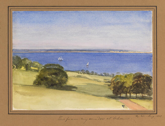 Master: Queen Victoria's Sketchbook 1848-1854
Item: View from my window at Osborne