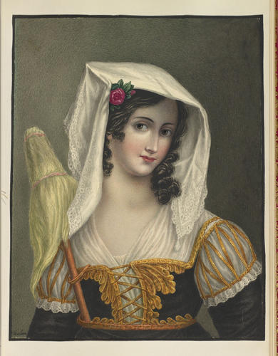 Master: MISCELLANEOUS DRAWINGS
Item: Woman in traditional costume
