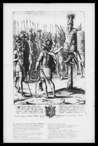 Aeneas erects a trophy of the weapons of Mezentius Aeneas erects a trophy of the weapons of Mezentius