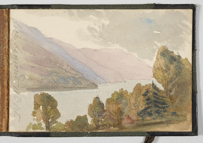 Master: Sketchbook of Princess Louise Balmoral 30 September 1865
Item: Loch Lomond [and] Loch [K]atrine