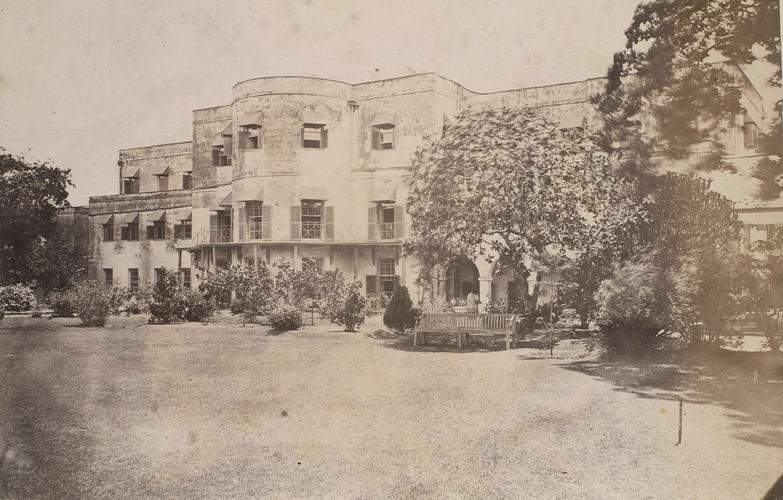 Drawing room and dining room, Government House, Barbados