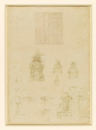 Sketches for the Trivulzio monument, and other studies Sketches for the Trivulzio monument, and other studies