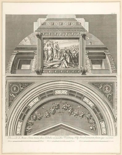 Master: Logge di Rafaele nel Vaticano
Item: An elevation of a quarter of the vault of the ninth bay of the Raphael Loggia