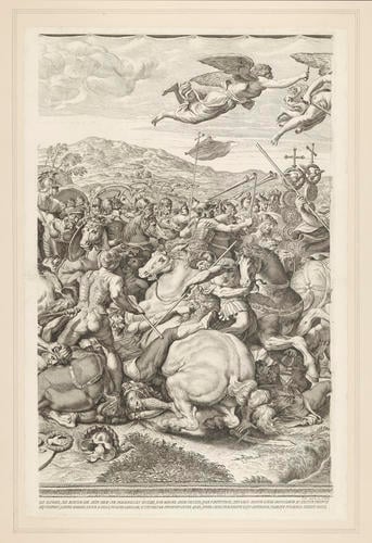 Master: The Battle of Constantine at the Milvian Bridge
Item: The Battle of Constantine at the Milvian Bridge (left-centre sheet)