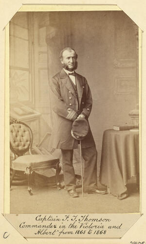 Captain F. J. Thomson, Commander in the Victoria and Albert from 1865-1868. [Royal Household Portraits. Volume 55. ]