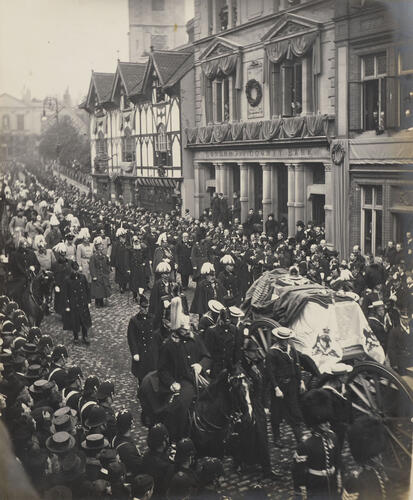 Queen Victoria's funeral procession, Windsor, February 1901 Queen Victoria's funeral procession, Windsor, February 1901