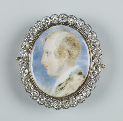 Brooch with a miniature of Prince Albert (1819-1861)