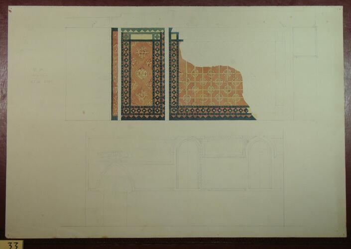 St Mildred's church, Whippingham: scheme for tiling the chancel floor St Mildred's church, Whippingham: scheme for tiling the chancel floor