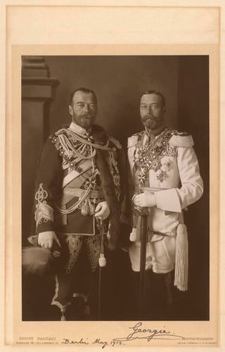 Nicholas II, Emperor of Russia (1868-1968), and King George V (1865-1936)