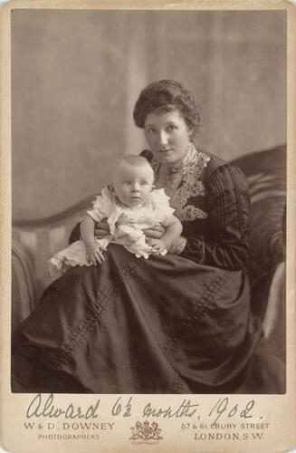 Mrs Hettie Cole and her son Alward