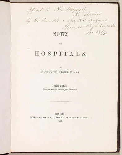 Notes on hospitals / by Florence Nightingale