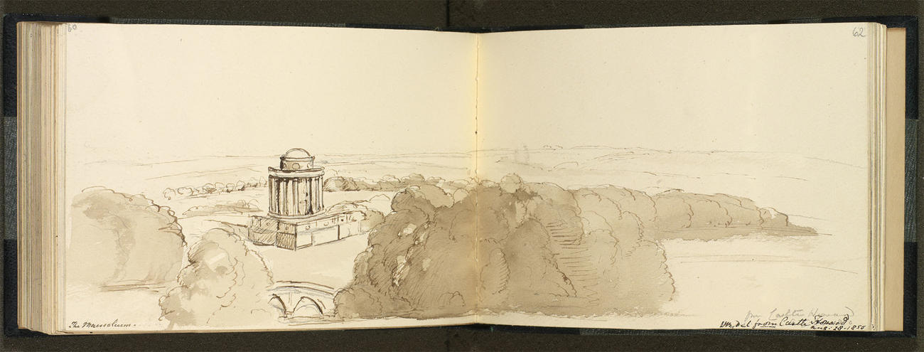 Master: SKETCHES FROM NATURE V. R. 1849 TO 1851
Item: The Mausoleum from Castle Howard