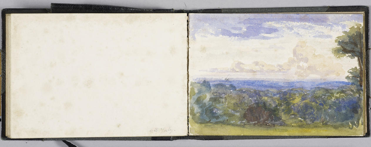 Master: Sketch book of HRH Princess Louise 1865
Item: A parkland landscape