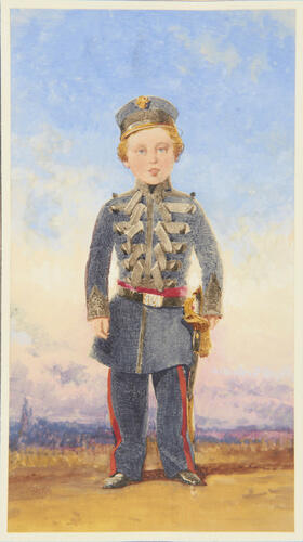 'Prince Arthur in the undress uniform of the Grenadiers'; Prince Arthur, later Duke of Connaught (1850-1942)