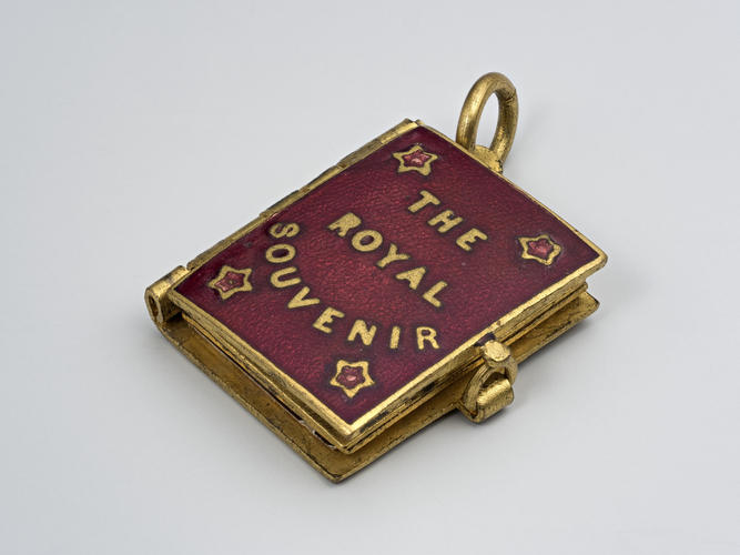 Enamelled 'The Royal Souvenir' Photograph Album. [Queen Mary's Doll's House]