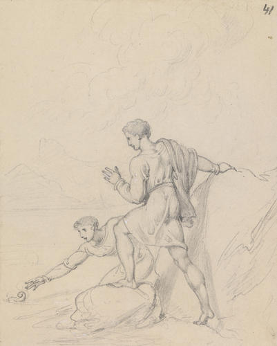 Male figures in classical dress Male figures in classical dress