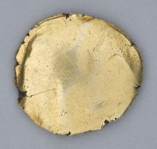 Great Britain, celtic plated gold stater, British 'Remic' type, c. 50 B. C Great Britain, celtic plated gold stater, British 'Remic' type, c. 50 B. C