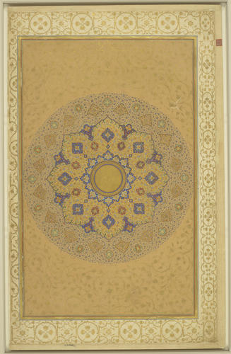 Master: Padshahnamah پادشاهنامه (The Book of Emperors)
Item: The Padshahnamah : opening shamsah (sunburst) Master: Padshahnamah پادشاهنامه (The Book of Emperors)
Item: The Padshahnamah : opening shamsah (sunburst)