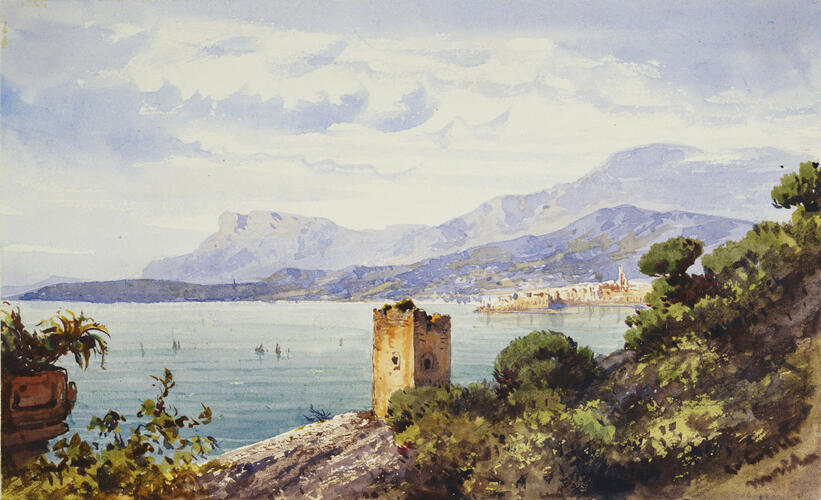 Menton: distant view from the Palazzo Orengo