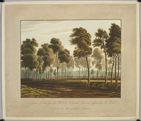 Master: Battle of Waterloo. Set of 12 scenes of various parts of the battlefield. 15 June 1815.
Item: Exterior of the Garden Wall of Chateau Goumont adjoining the Wood, a point of the greatest Interes