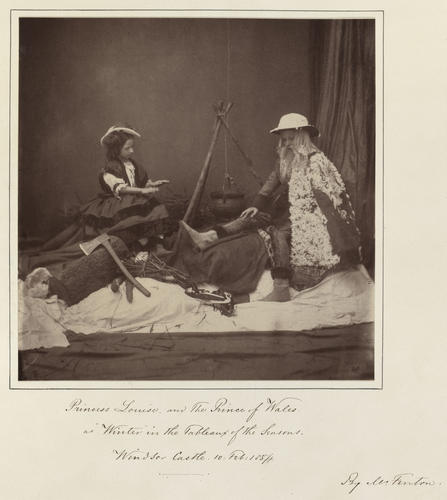 Princess Louise and Albert Edward, Prince of Wales as 'Winter'