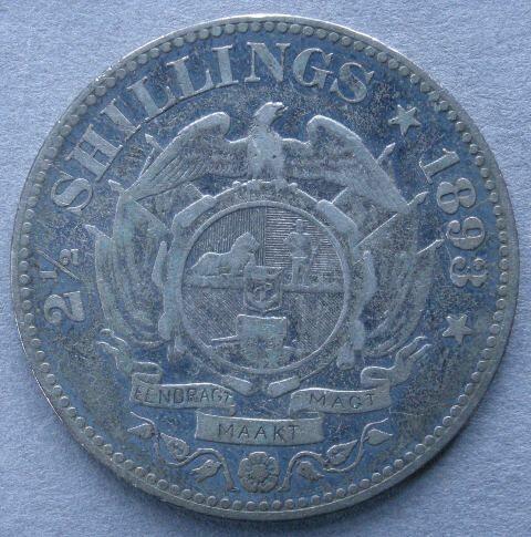 South African Republic. Halfcrown, 1893