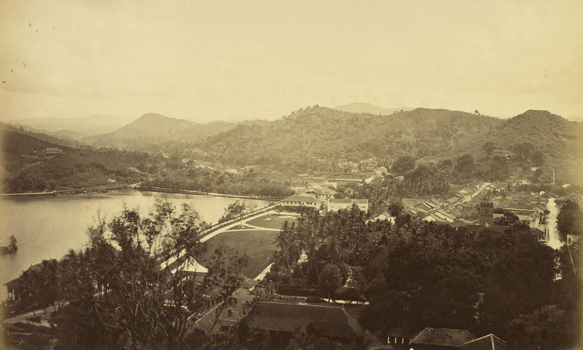 Ceylon. General View from Lady Horton's Walk, Kandy : Prince of Wales Tour of India 1875-6 Ceylon. General View from Lady Horton's Walk, Kandy : Prince of Wales Tour of India 1875-6