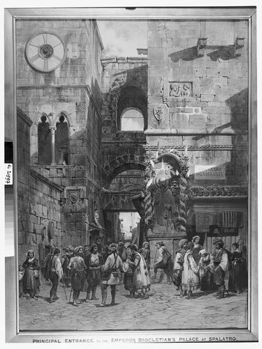 Principal entrance to the Palace of the Emperor Diocletian at Spalato