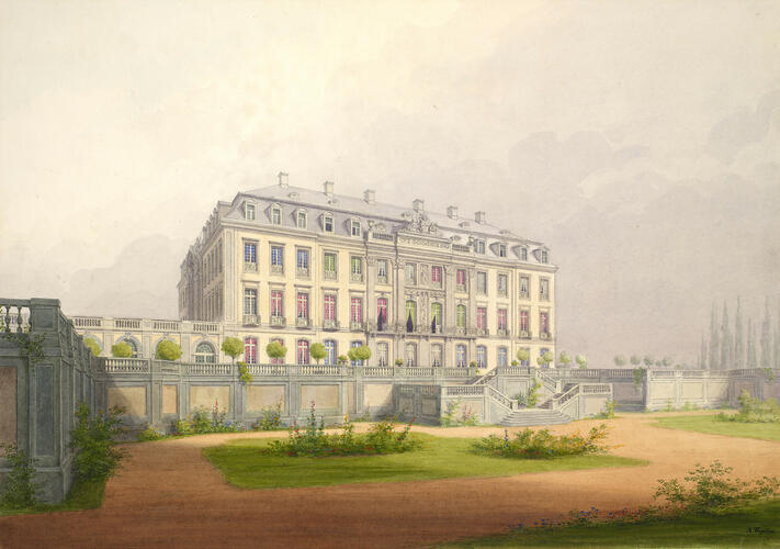 Views of Schloss Brühl: south or garden front Views of Schloss Brühl: south or garden front