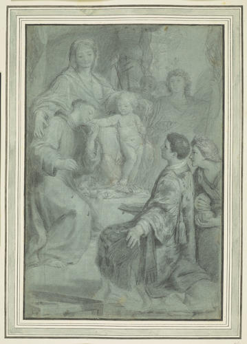 The Virgin and Child adored by Saints The Virgin and Child adored by Saints